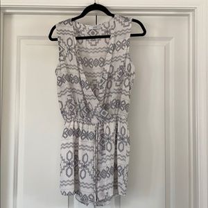 Black and white romper